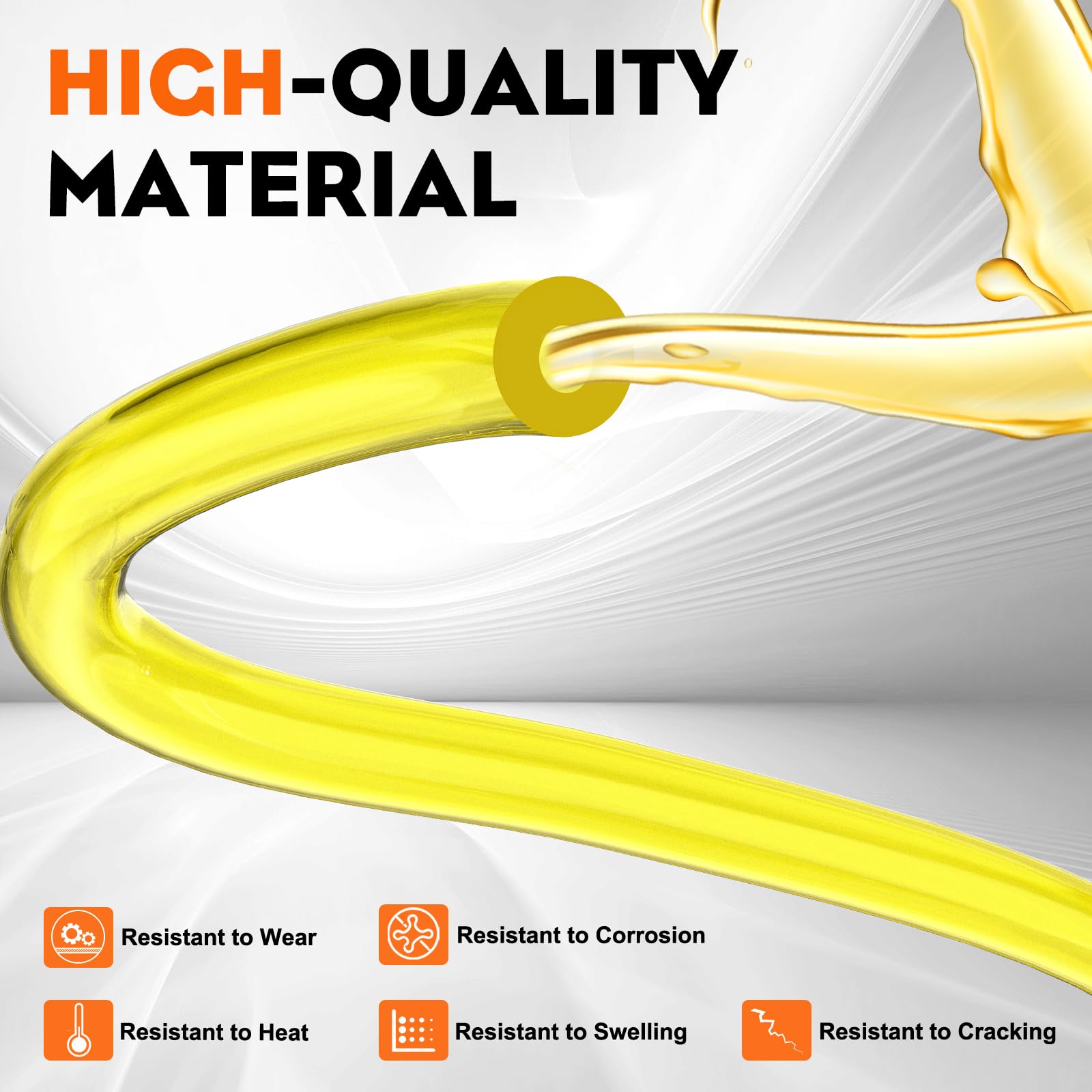 Hipa Fuel Line Hose 10-Feet (3 Meter) I.D 3/32" X O.D 3/16" Tygon Tubing for Common 2 Cycle Engine Chainsaw String Trimmer Blower Models Replace 530069216 - Image 4