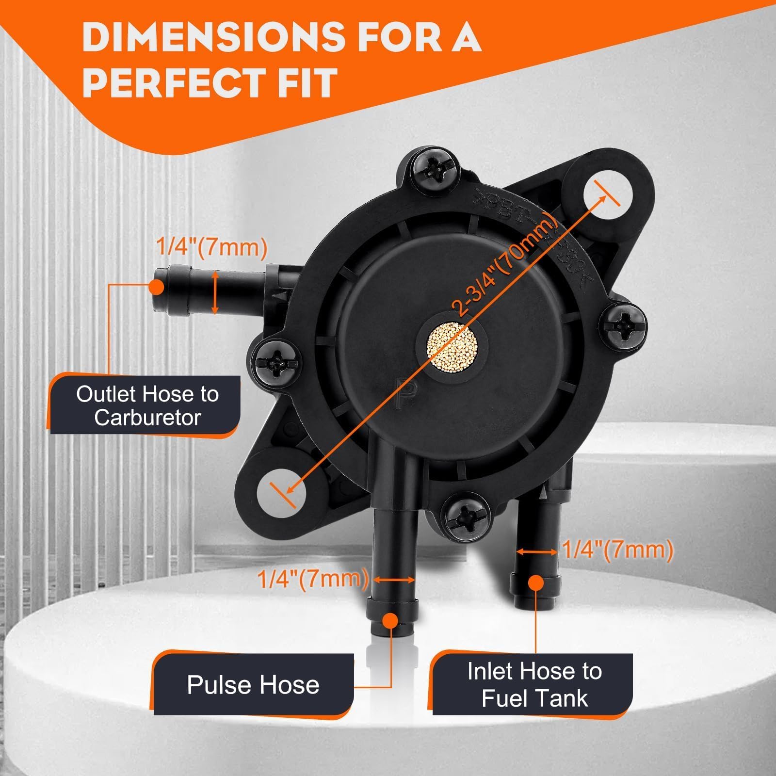 Hipa Fuel Pump for John Deer LA110 LA115 LA145 LA105 LA120 LA125 LA130 LA135 LA140 LA150 LA155 LA165 LA175 Lawn Mower Replace LG808656 M138498 M145667 - Image 7